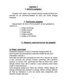 Lucrări de întreținere a pompelor centrifuge - Pagina 1