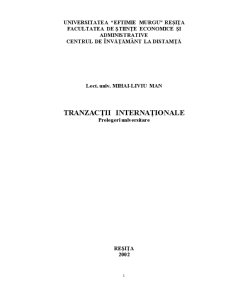 Tranzacții Internaționale - Pagina 1