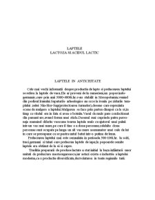 Lactoza și acidul lactic - Pagina 1
