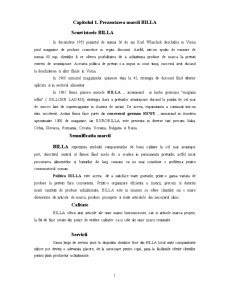 Prezentarea mărcii Billa - Pagina 1