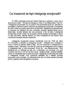 Inteligența Emoțională - Pagina 2