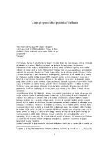 Viața și Opera Mitropolitului Varlaam - Pagina 1