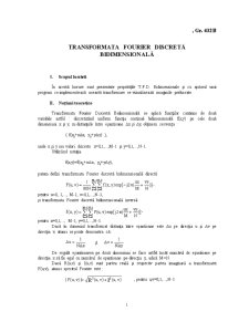 Transformata Fourier Discretă Bidimensională - Pagina 1