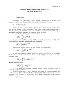 Transformata Fourier Discretă Unidimensională - Pagina 1