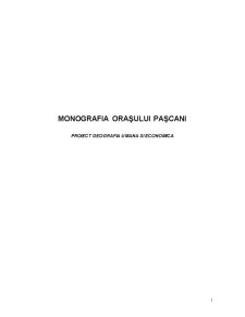 Monografia Orașului Pașcani - Pagina 1