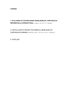 Aspecte Nationale si Internationale privind Contabilitatea Imobilizarilor - Pagina 2