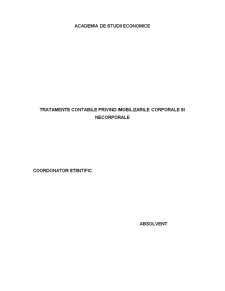 Tratamente Contabile privind Imobilizarile Corporale si Necorporale - Pagina 1
