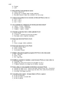 Teste grilă birotică profesională - Pagina 2