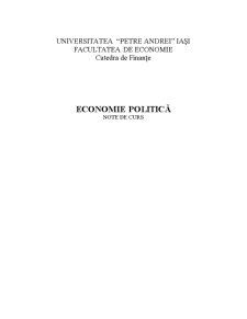 Teorii și Politici Economice - Pagina 1