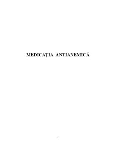 Medicația Antianemică - Pagina 1