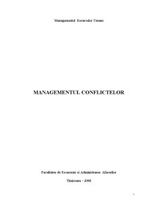 Managementul Conflictelor - Pagina 1