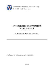 Integrare Economică Europeană - Pagina 1