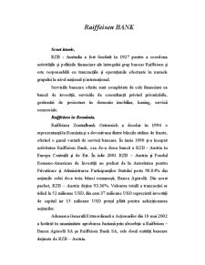 Raiffeisen Bank - proiect de practică - Pagina 1
