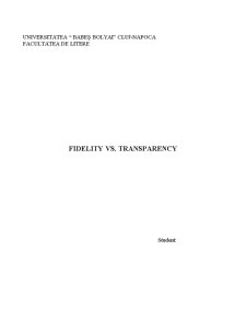 Fidelity vs Transparency - Pagina 1