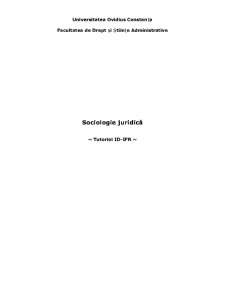Sociologie Juridică - Pagina 1
