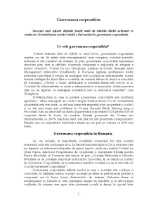 Proiect Drept Comercial - Guvernarea Coorporatista - Pagina 3