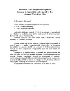 Sistem de Comandă și Control pentru Testarea la Impurități a Electrovalvei din Sistemul Variocam Plus - Pagina 3