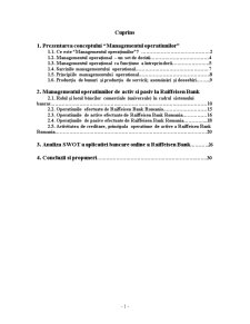 Proiect de practică - managementul operațiunilor - Raiffeisen Bank România - Pagina 2