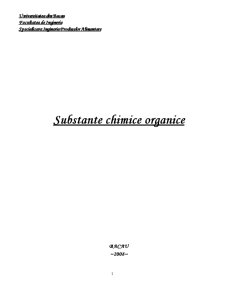Substanțe chimice organice - Pagina 1