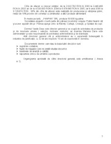 Identificarea și Gestiunea Costurilor Firmei SC Fanpan SRL Targu-Neamt - Anul de Analiza 2007 - Pagina 5