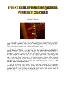 Tehnologia de obținere a vinurilor speciale - Pagina 1