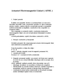 Actuatori Electromagnetici Liniari - Pagina 1