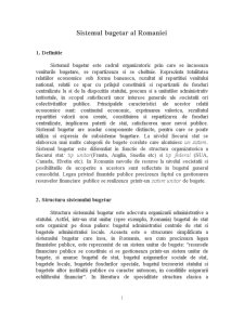 Sistemul bugetar al României - Pagina 1