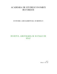 Bugetul Asigurarilor Sociale de Stat - Pagina 1