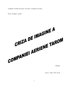 Gestiunea Crizei TAROM - Pagina 1