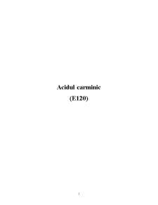 Acidul Carminic E 120 Colorant Alimentar - Pagina 1