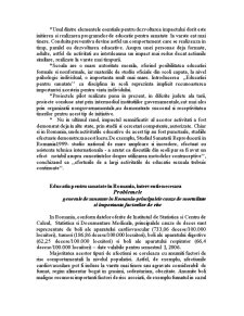 Educația pentru sănătate în școala românească - Pagina 2
