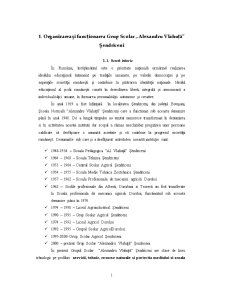 Management Grup Școlar Alexandru Vlahuță Sendriceni - Pagina 1