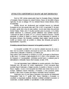 Evoluția sistemului bancar din România - Pagina 1