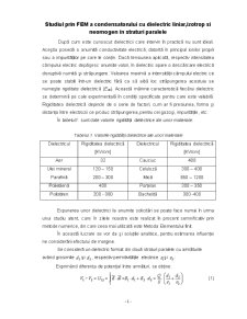 Studiul prin FEM a Condensatorului cu Dielectric Liniar, Izotrop și Neomogen în Straturi Paralele - Pagina 2