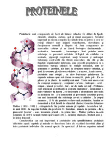Proteinele - Pagina 1