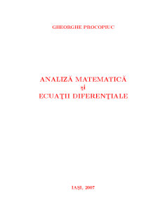 Analiza matematică și ecuații diferențiale - Pagina 1