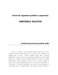 Forme de organizare politică a poporului - partidele politice - Pagina 1