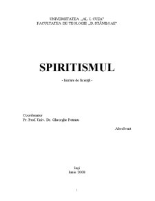 Spiritismul - Pagina 1