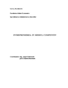 Întreprinderea în mediul competitiv - Pagina 1