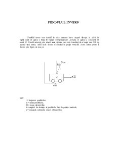 Modelul Matematic al Pendulului Invers - Pagina 1