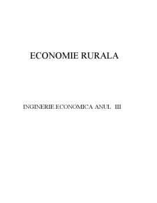 Economie rurală - Pagina 1