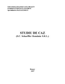 Studiu de Caz - SC Schaeffler România SRL - Pagina 1