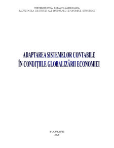 Adoptarea sistemelor contabile în contextul globalizării - Pagina 1