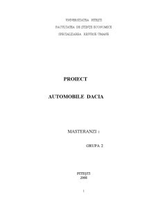 Automobile Dacia - Pagina 1