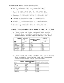 Calculația costurilor la SC Faimar SA Baia Mare - Pagina 4