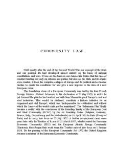 Community Law - Pagina 1