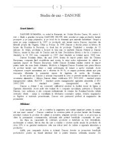Studiu de Caz - Danone - Pagina 1