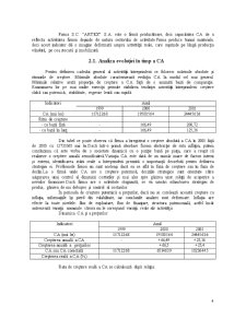 Analiza Rezultatelor și Performanțelor SC Artex SA - Pagina 4