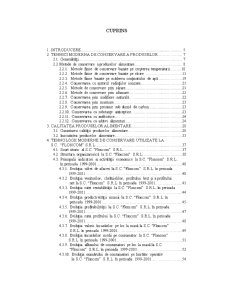 Impactul tehnicilor moderne de conservare asupra calității produselor la SC Floncom SRL - Pagina 1