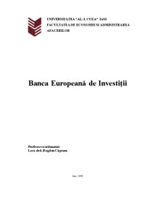 Banca Europeană de Investiții - Pagina 1